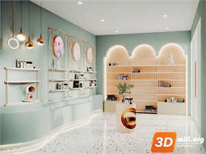 Cosmetic Store Skp Files 